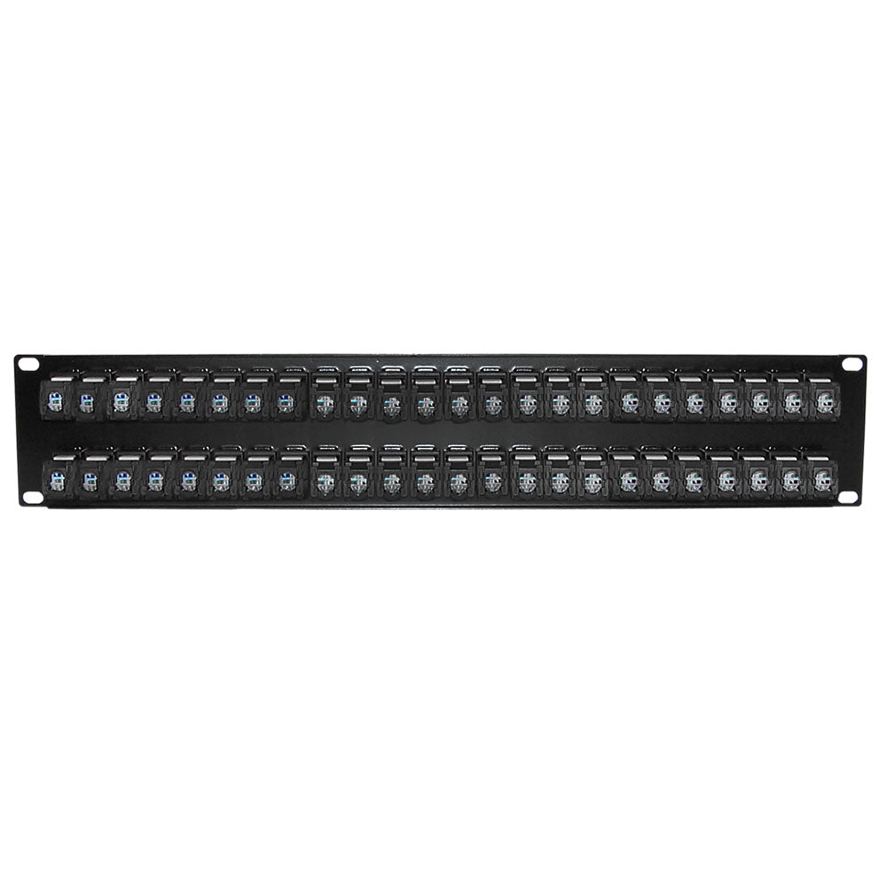 48-Port CAT6A Patch Panel, 19" Rackmount 2U - 110 Punch-Down – Generic – CAT6A Patch Panels (photo 2)