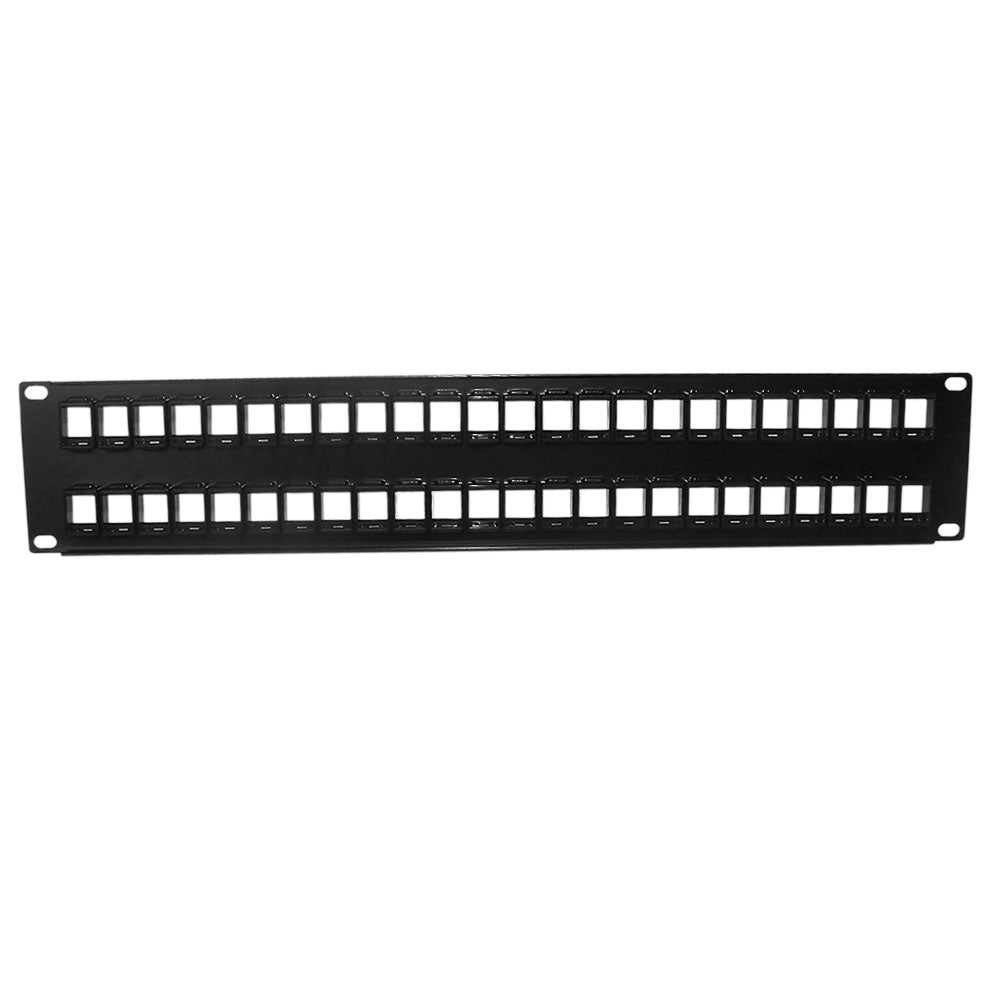 48-port Keystone Patch Panel, 19 inch Rackmount 2U - Unloaded – Generic – Unloaded Patch Panels (photo 2)