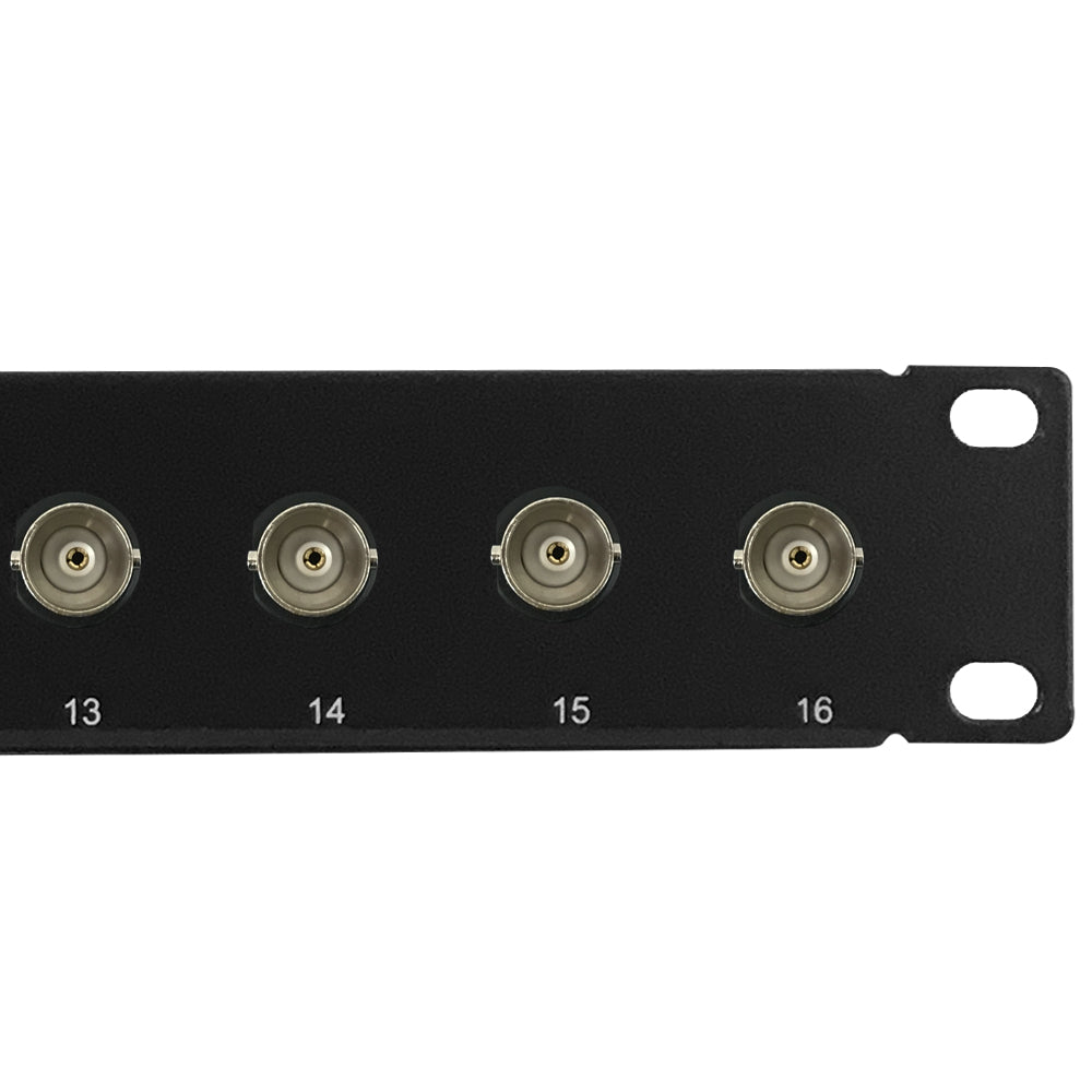 16-Port 75 Ohm BNC patch panel, 19 inch rackmount 1U – Generic – Audio/Video Patch Panels (photo 2)