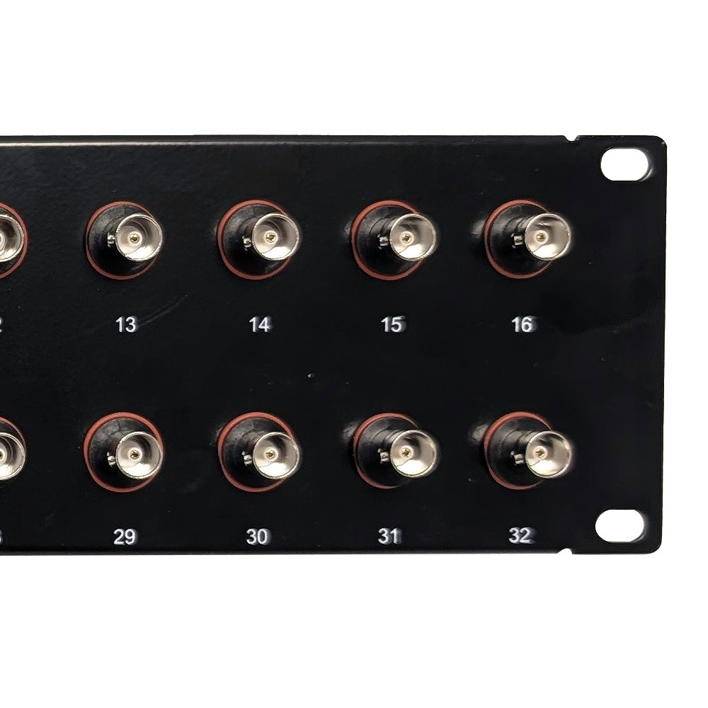32-Port 75 Ohm BNC Patch Panel, 19 Inch Rackmount 2U – Generic – Audio/Video Patch Panels (photo 2)