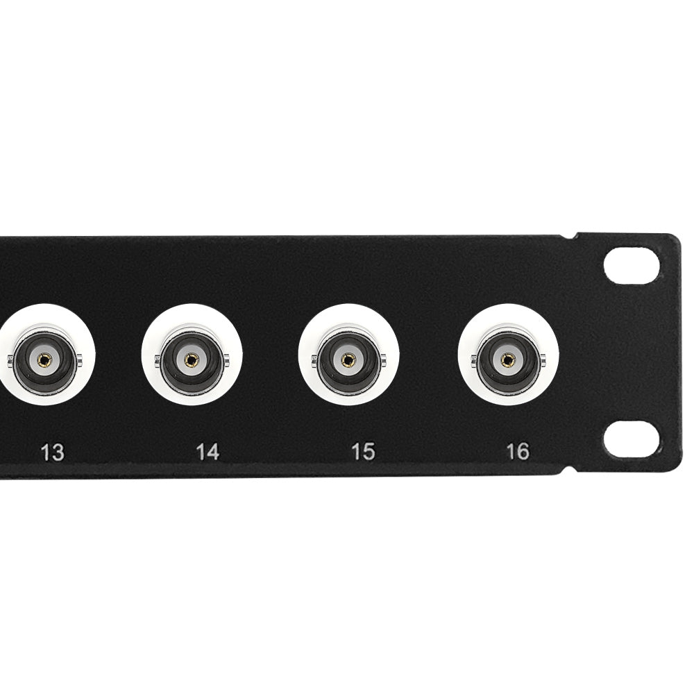 16-Port 50 Ohm BNC Patch Panel, 19 inch Rackmount 1U – Generic – Audio/Video Patch Panels (photo 2)