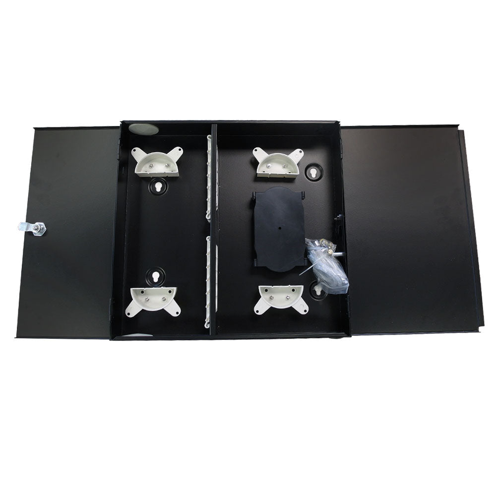 Indoor Wall Mounted Fiber Optic Distribution Box (24 Couplers Maximum) - Black – Generic – Fiber Optic Wall Boxes & Enclosures (photo 2)