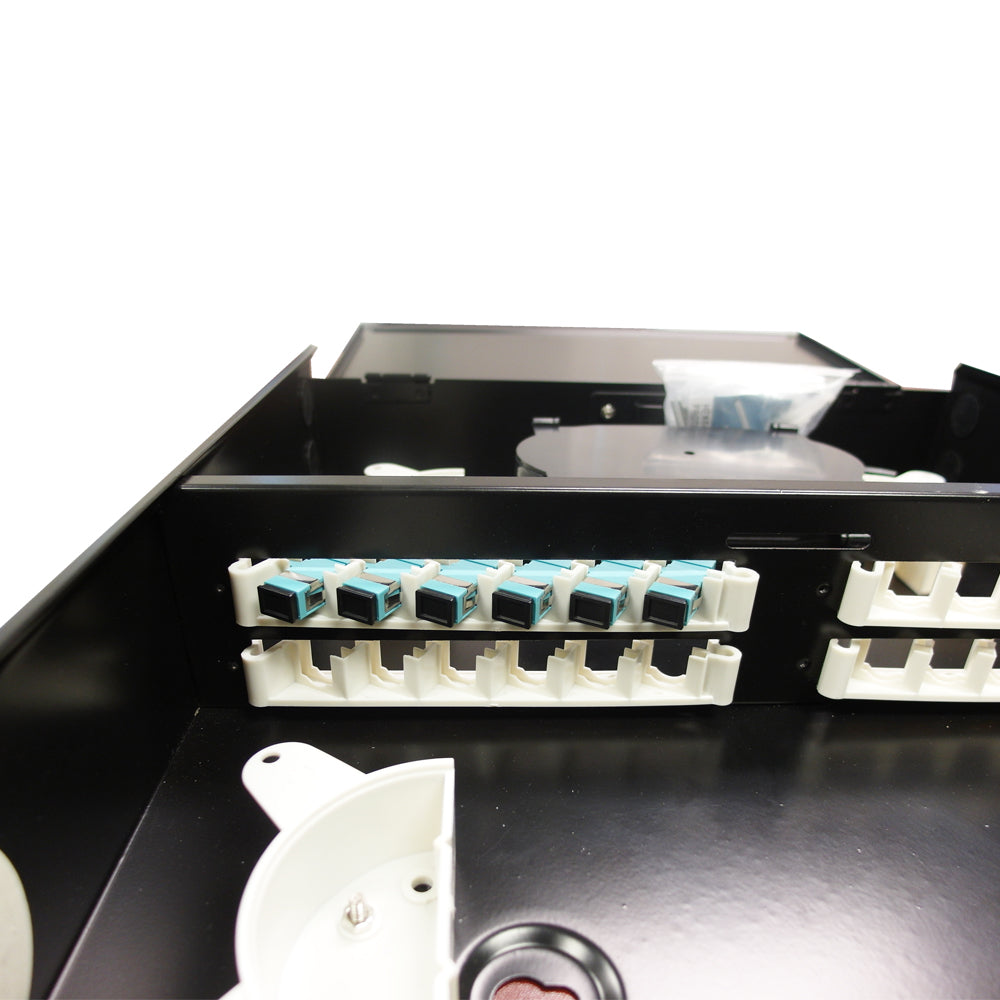 Indoor Wall Mounted Fiber Optic Distribution Box (24 Couplers Maximum) - Black – Generic – Fiber Optic Wall Boxes & Enclosures (photo 3)
