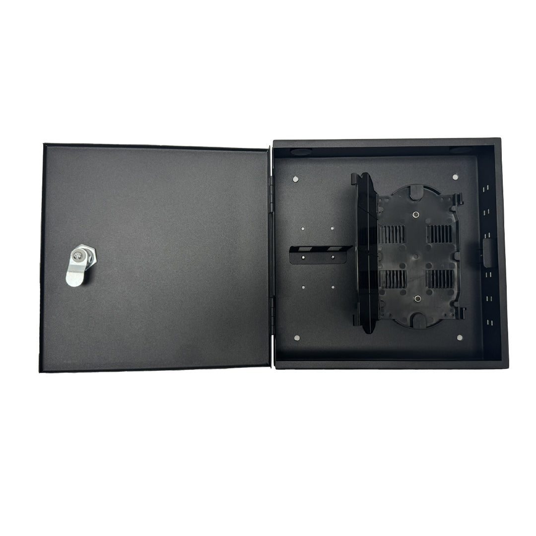 Indoor Wall Mounted Fiber Optic Distribution Box (8 Couplers Maximum) - Black – Generic – Fiber Optic Wall Boxes & Enclosures (photo 2)