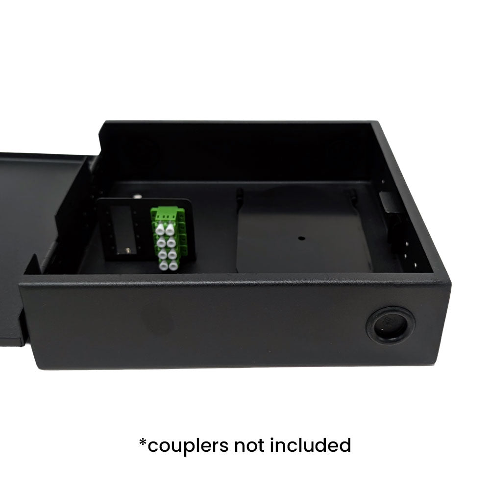 Indoor Wall Mounted Fiber Optic Distribution Box (8 Couplers Maximum) - Black – Generic – Fiber Optic Wall Boxes & Enclosures (photo 4)