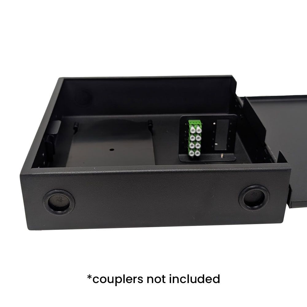 Indoor Wall Mounted Fiber Optic Distribution Box (8 Couplers Maximum) - Black – Generic – Fiber Optic Wall Boxes & Enclosures (photo 5)