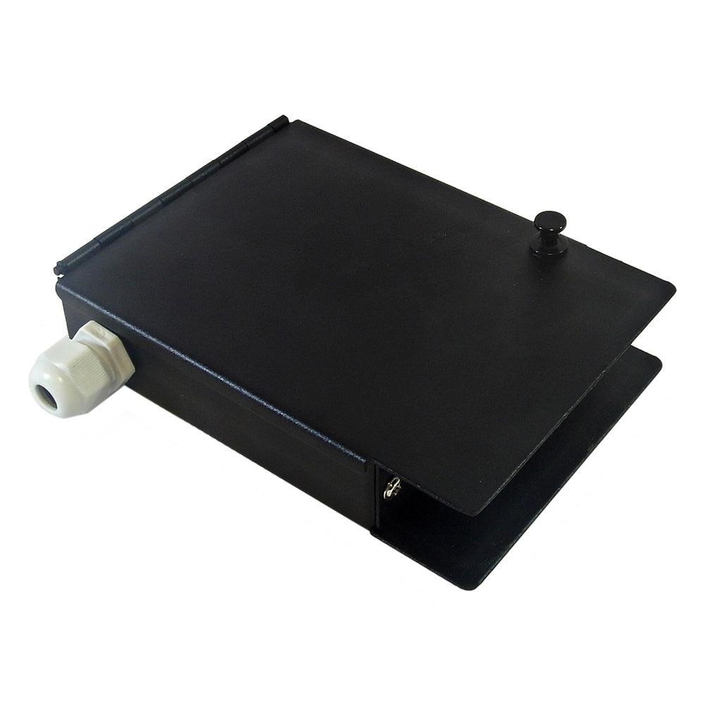 Indoor 4-Port Metal Fiber Optic Wall Mount Terminal Box - Black – Generic