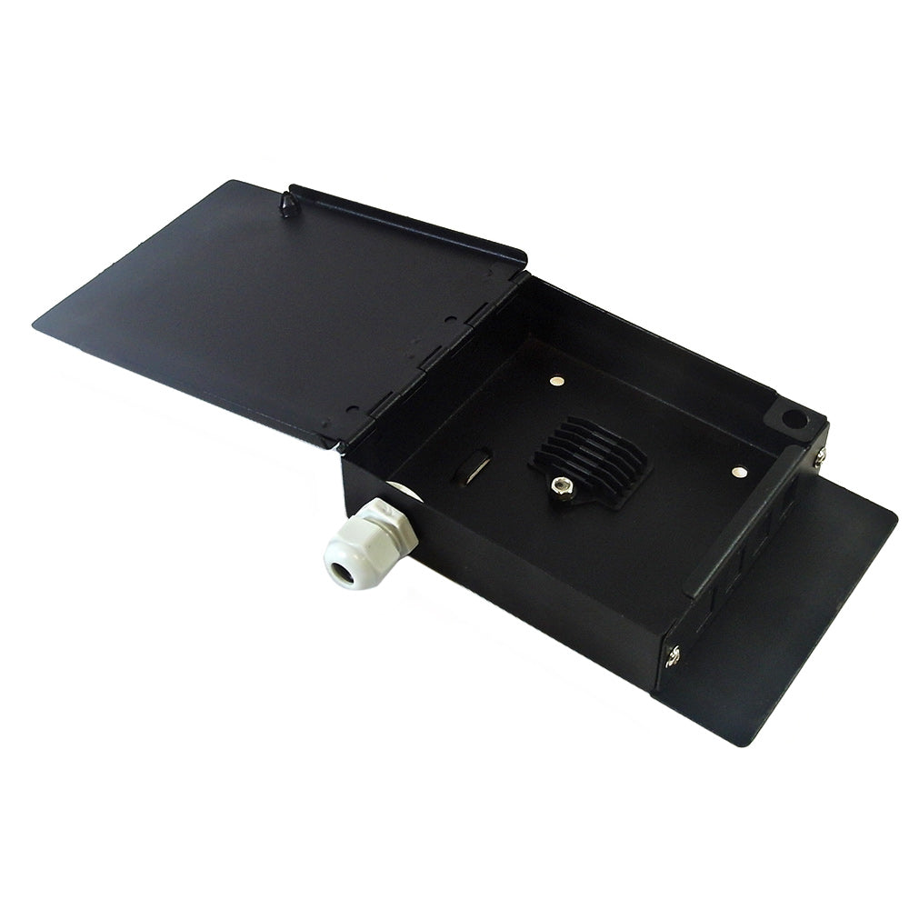 Indoor 4-Port Metal Fiber Optic Wall Mount Terminal Box - Black – Generic – Fiber Optic Wall Boxes & Enclosures (photo 2)