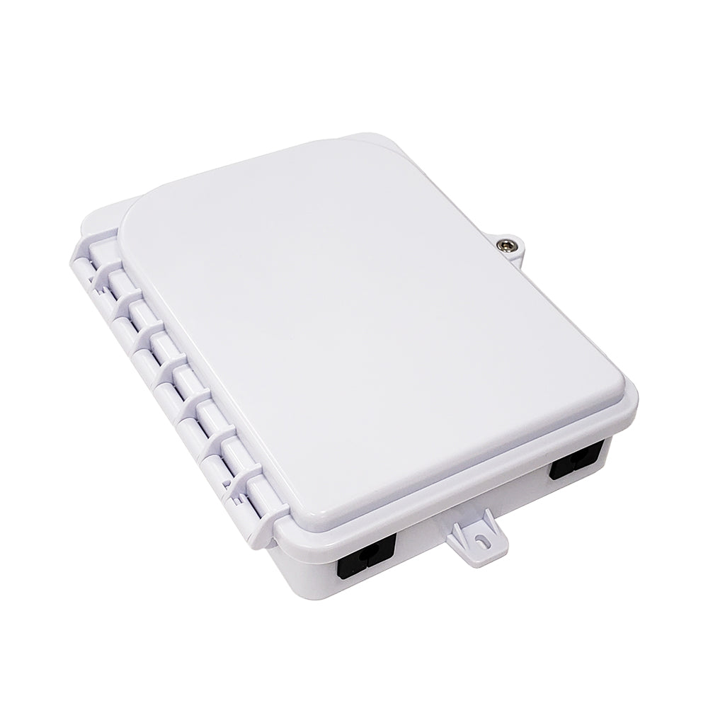 Outdoor 1-port Plastic Fiber Terminal Box with SC/APC Simplex Coupler - IP65 - White – Generic – Fiber Optic Wall Boxes & Enclosures
