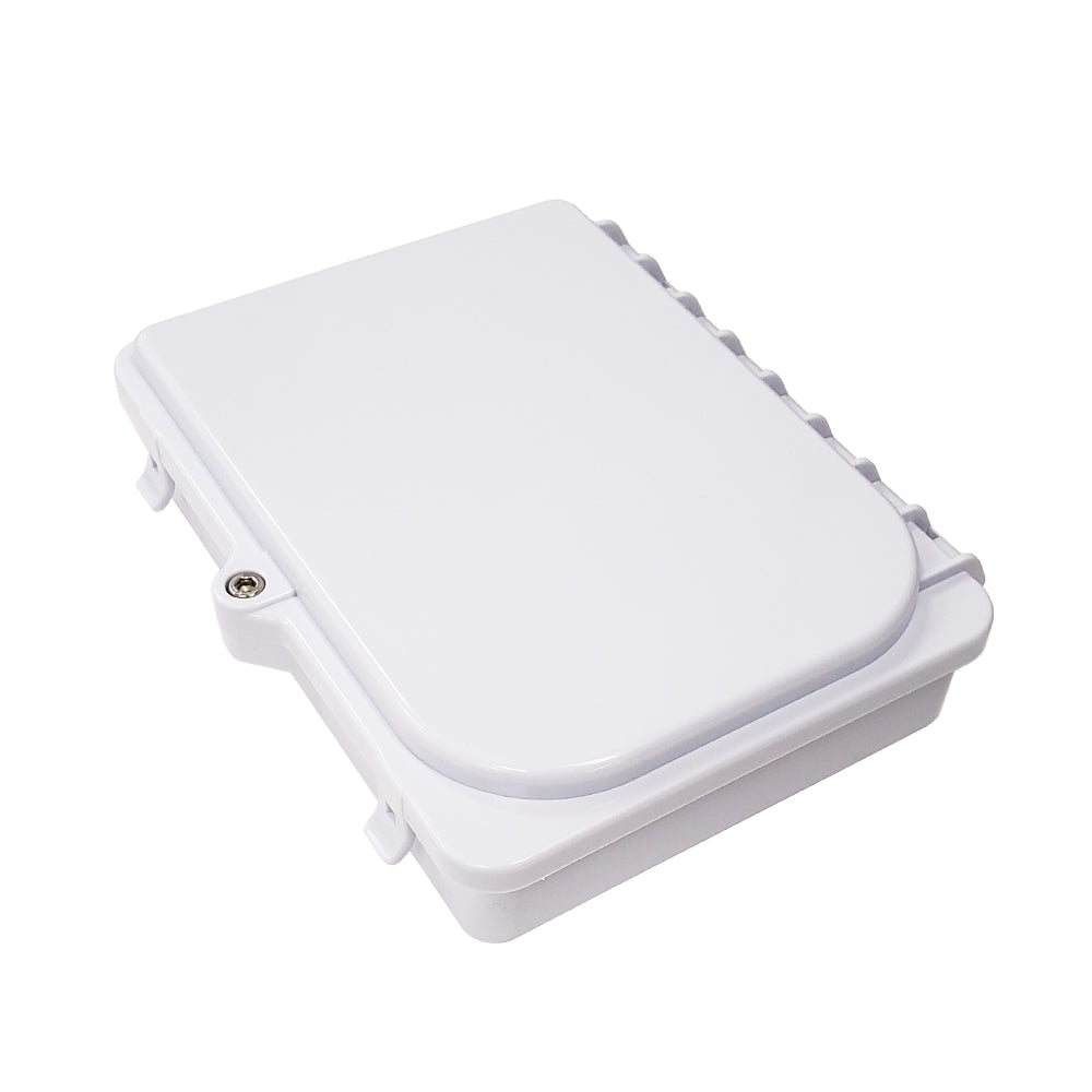 Outdoor 1-port Plastic Fiber Terminal Box with SC/APC Simplex Coupler - IP65 - White – Generic – Fiber Optic Wall Boxes & Enclosures (photo 2)