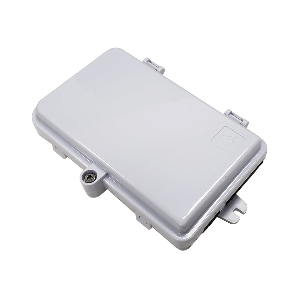Indoor/Outdoor 4-Port Plastic Fiber Optic Wall Mount Terminal Box - White – Generic