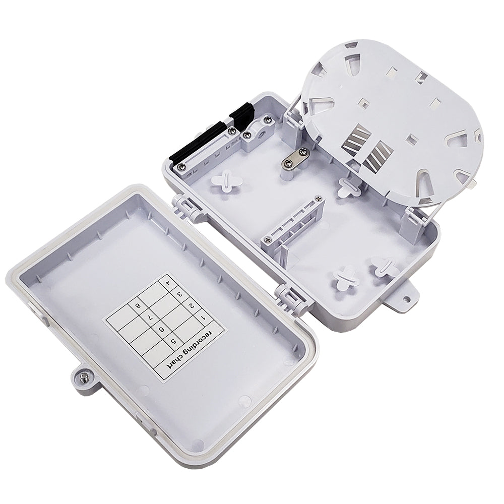 Indoor/Outdoor 4-Port Plastic Fiber Optic Wall Mount Terminal Box - White – Generic – Fiber Optic Wall Boxes & Enclosures (photo 3)