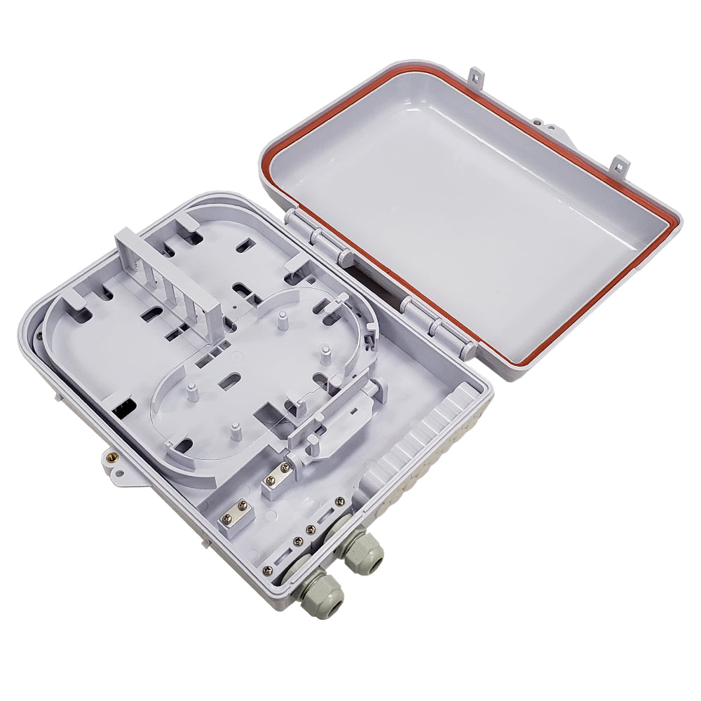 Indoor/Outdoor 16-Port Plastic Fiber Optic Wall Mount Terminal Box White – Generic – Fiber Optic Wall Boxes & Enclosures (photo 2)