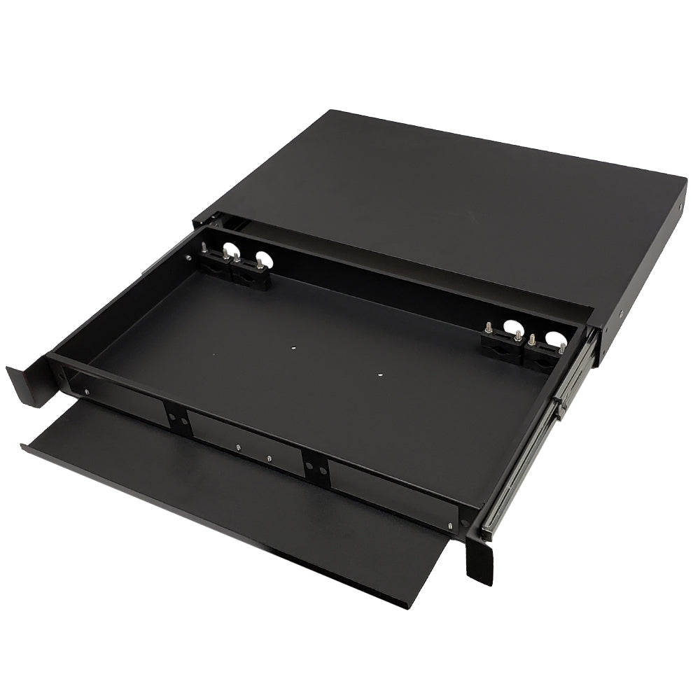1U LGX Style Sliding Panel (holds 3 cassettes/panels) - Black – Generic – LGX Fiber Optic Patch Panels, Cassettes & Enclosures (photo 4)