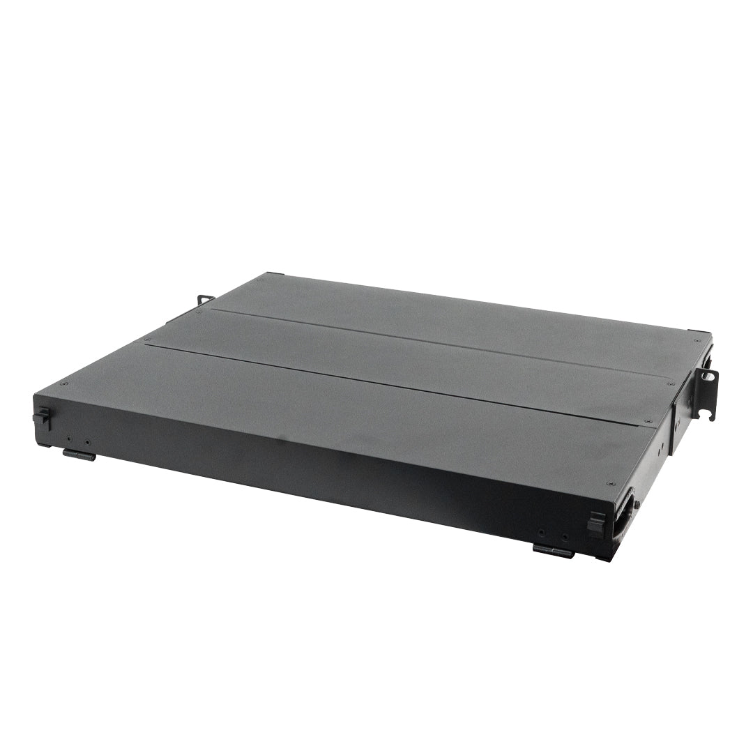 1U Premium LGX Style Sliding Panel (holds 3 cassettes) - Black – Generic – LGX Fiber Optic Patch Panels, Cassettes & Enclosures (photo 4)