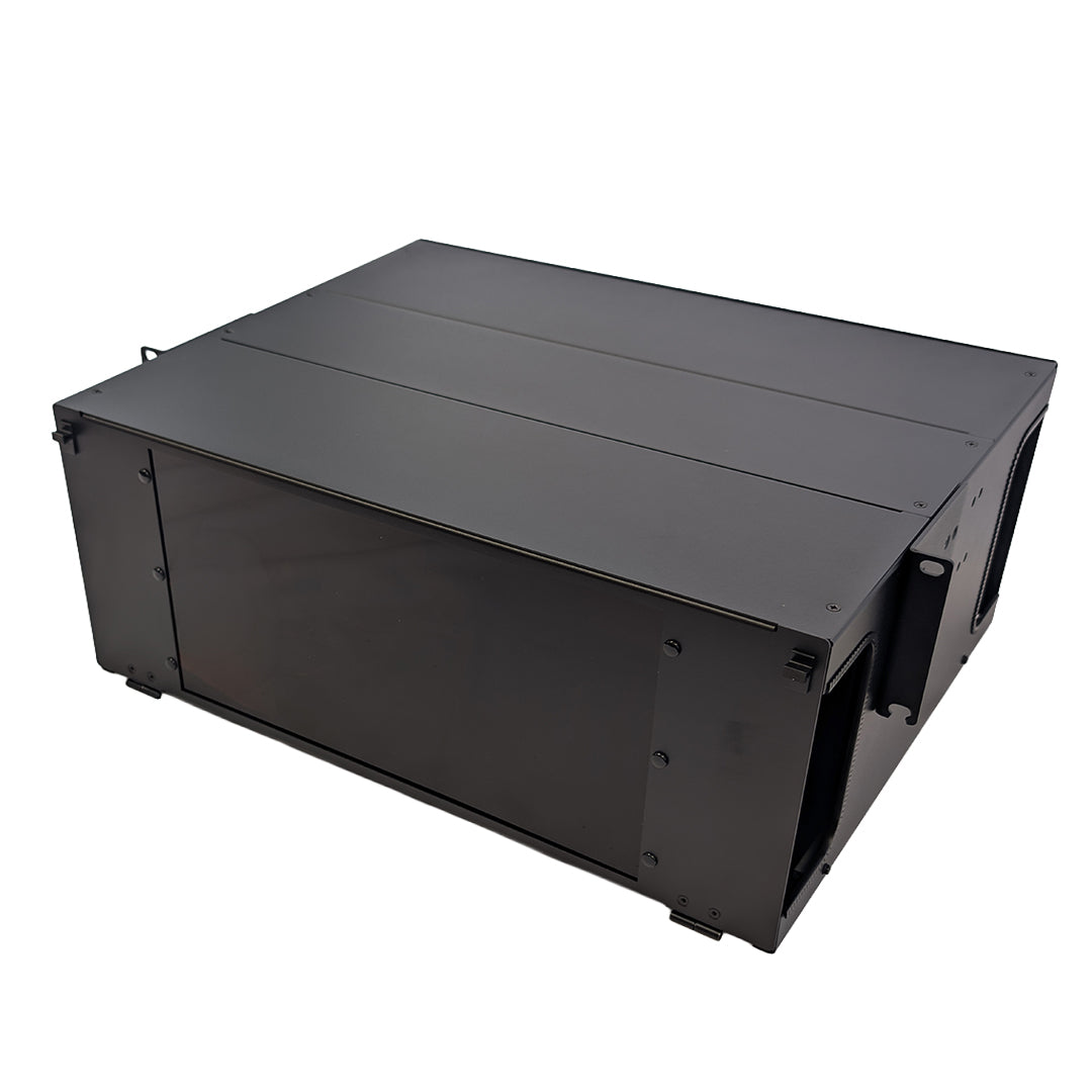 4U Premium LGX Style Sliding Panel (holds 12 cassettes) - Black – Generic – LGX Fiber Optic Patch Panels, Cassettes & Enclosures