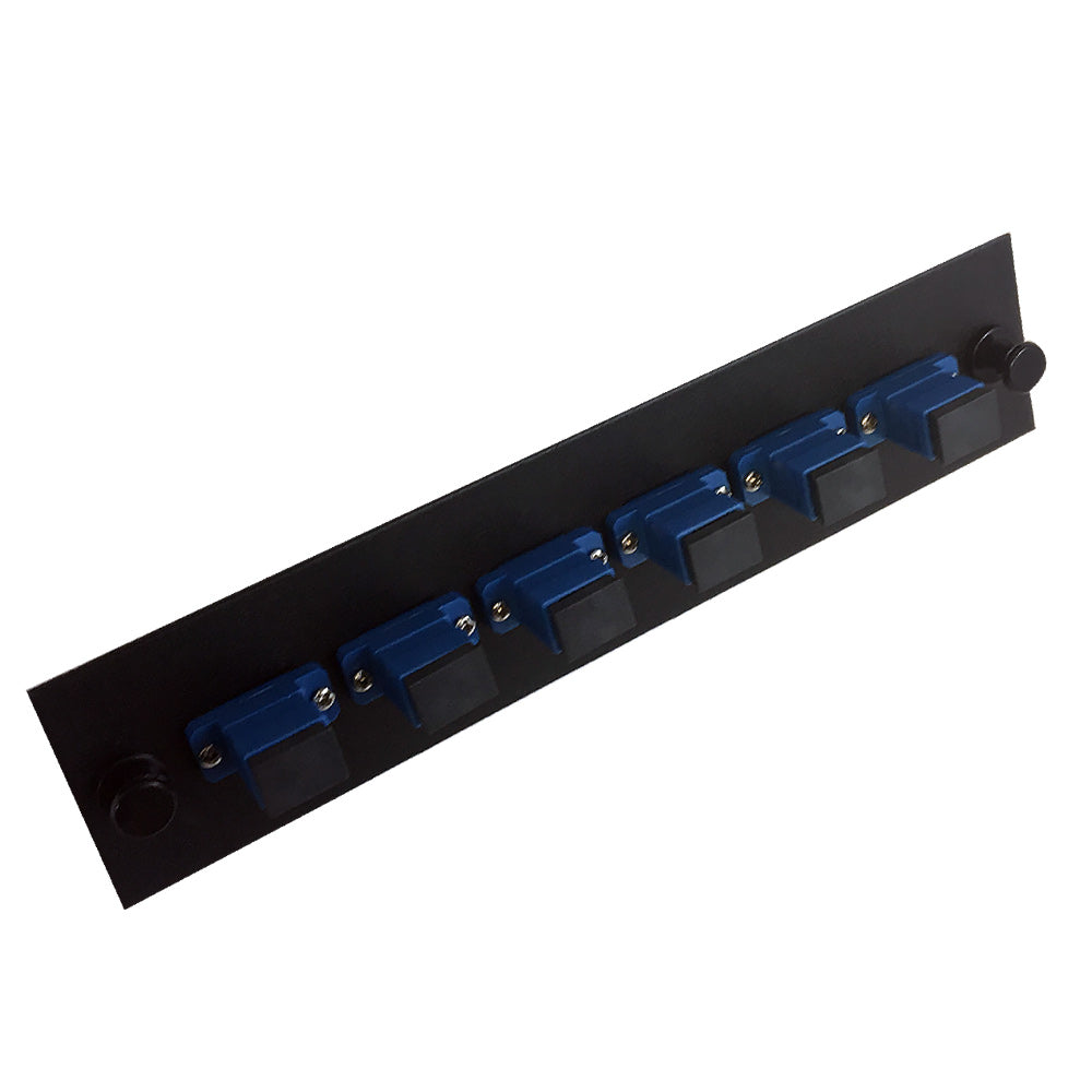 Loaded Adapter Panel with 6x Simplex SC/UPC Singlemode (Non-LGX) - Black – Generic