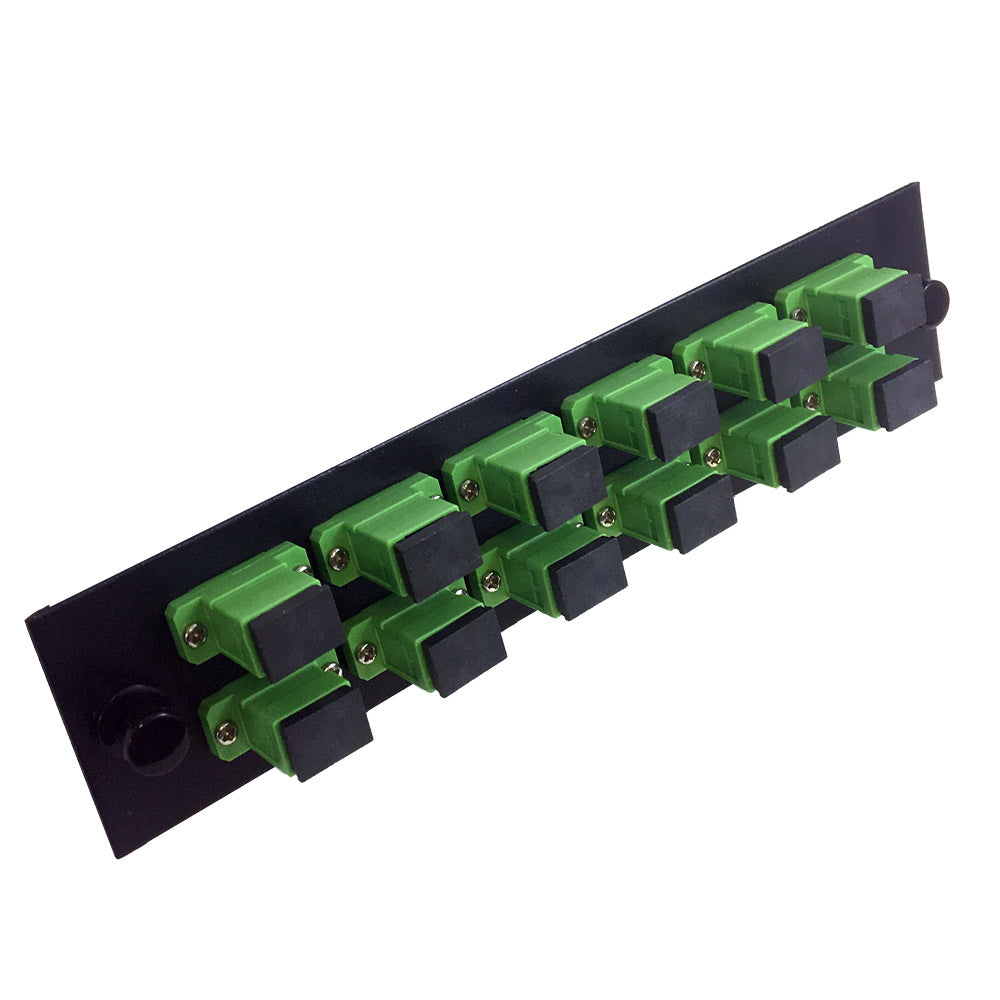 Loaded Adapter Panel with 12x Simplex SC/APC Singlemode (Non-LGX)- Black – Generic