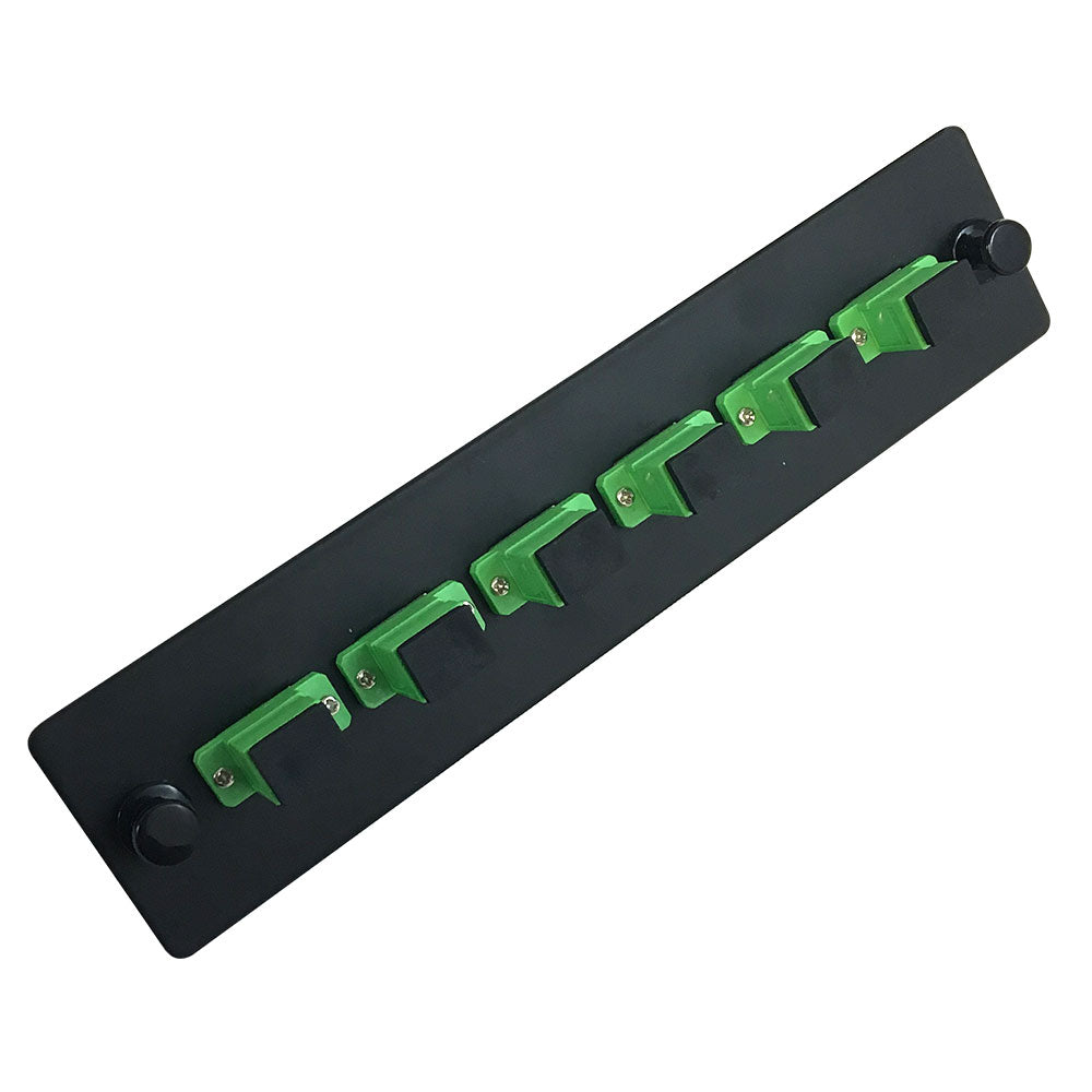 Loaded Adapter Panel with 6x Simplex SC/APC Singlemode (Non-LGX) - Black – Generic