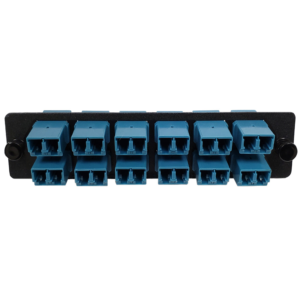Loaded LGX Adapter Panel with 12x Duplex LC/UPC Singlemode - Black – Generic – LGX Fiber Optic Patch Panels, Cassettes & Enclosures (photo 2)