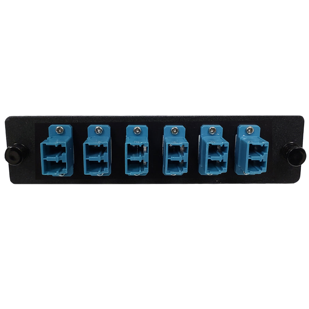 Loaded LGX Adapter Panel with 6x Duplex LC/UPC Singlemode - Black – Generic – LGX Fiber Optic Patch Panels, Cassettes & Enclosures (photo 2)