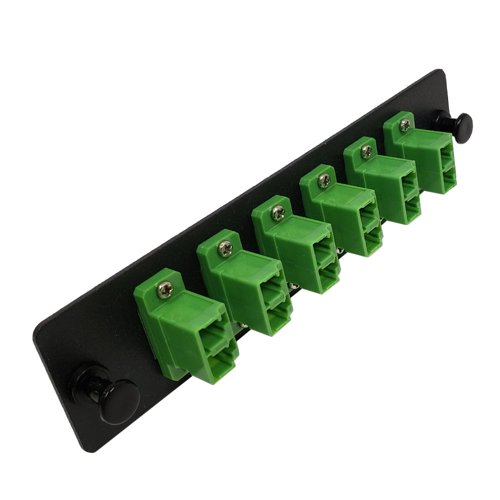 Loaded LGX Adapter Panel with 6x Duplex LC/APC Singlemode - Black – Generic