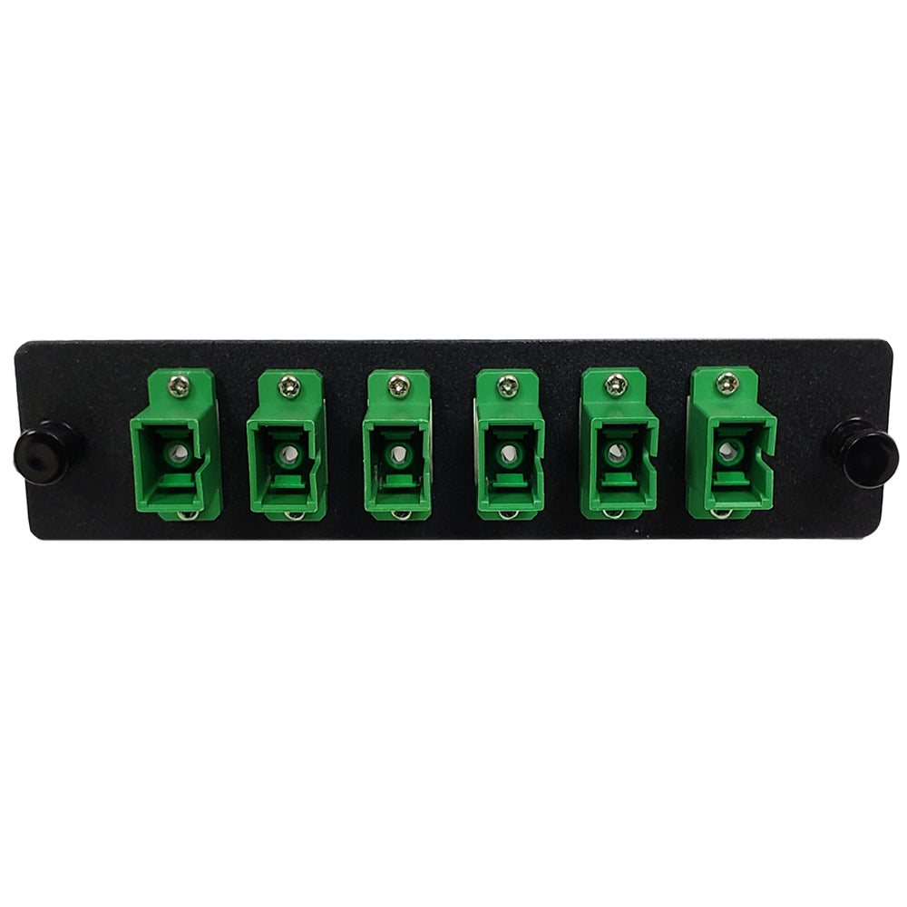 Loaded LGX Adapter Panel with 6x Simplex SC/APC Singlemode - Black – Generic – LGX Fiber Optic Patch Panels, Cassettes & Enclosures (photo 2)