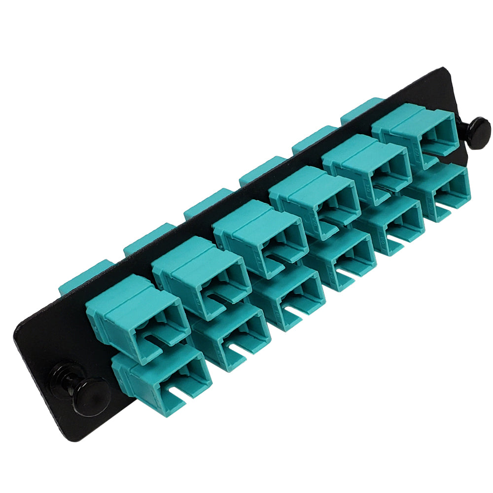 Loaded LGX Adapter Panel with 12x Simplex SC/PC Multimode 10G - Black – Generic
