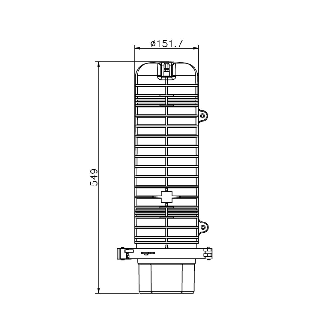 Fiber Optic Dome Splice Enclosure - 144 Fiber - IP68 – Generic – Fiber Optic Wall Boxes & Enclosures (photo 8)