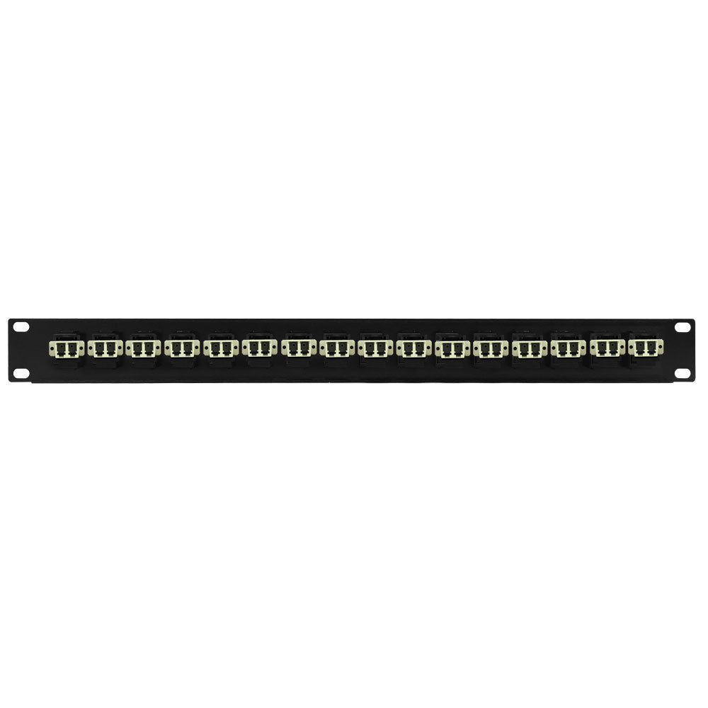 16 Port LC/LC Multimode 62.5u Duplex Patch Panel - 19" Rackmount 1U – Generic – Fiber Optic Patch Panels (photo 2)
