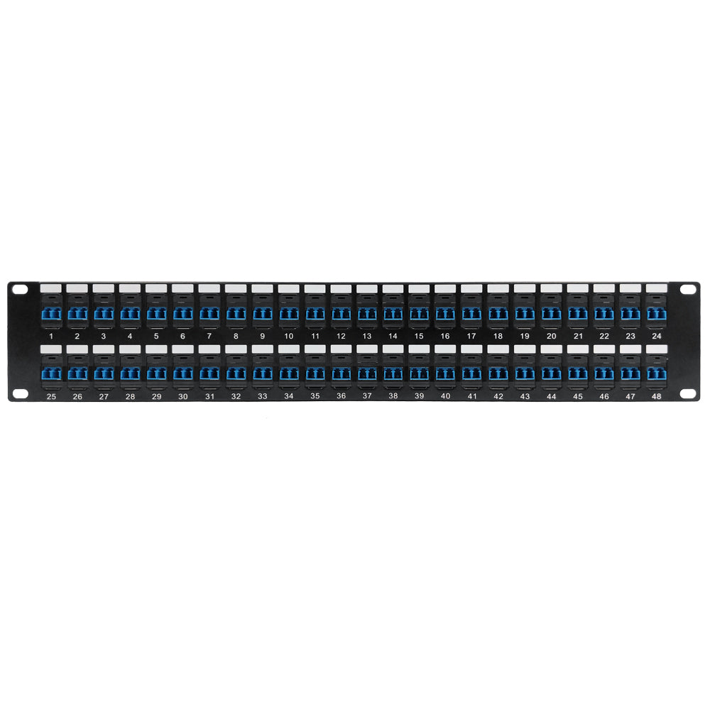 48 Port LC/LC Singlemode 9u Duplex Patch Panel - 19" Rackmount 2U – Generic