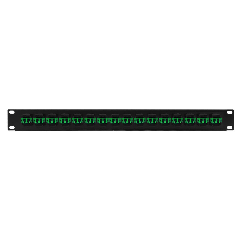 16 Port LC/LC APC Singlemode 9u Duplex Patch Panel - 19" Rackmount 1U – Generic – Fiber Optic Patch Panels (photo 2)