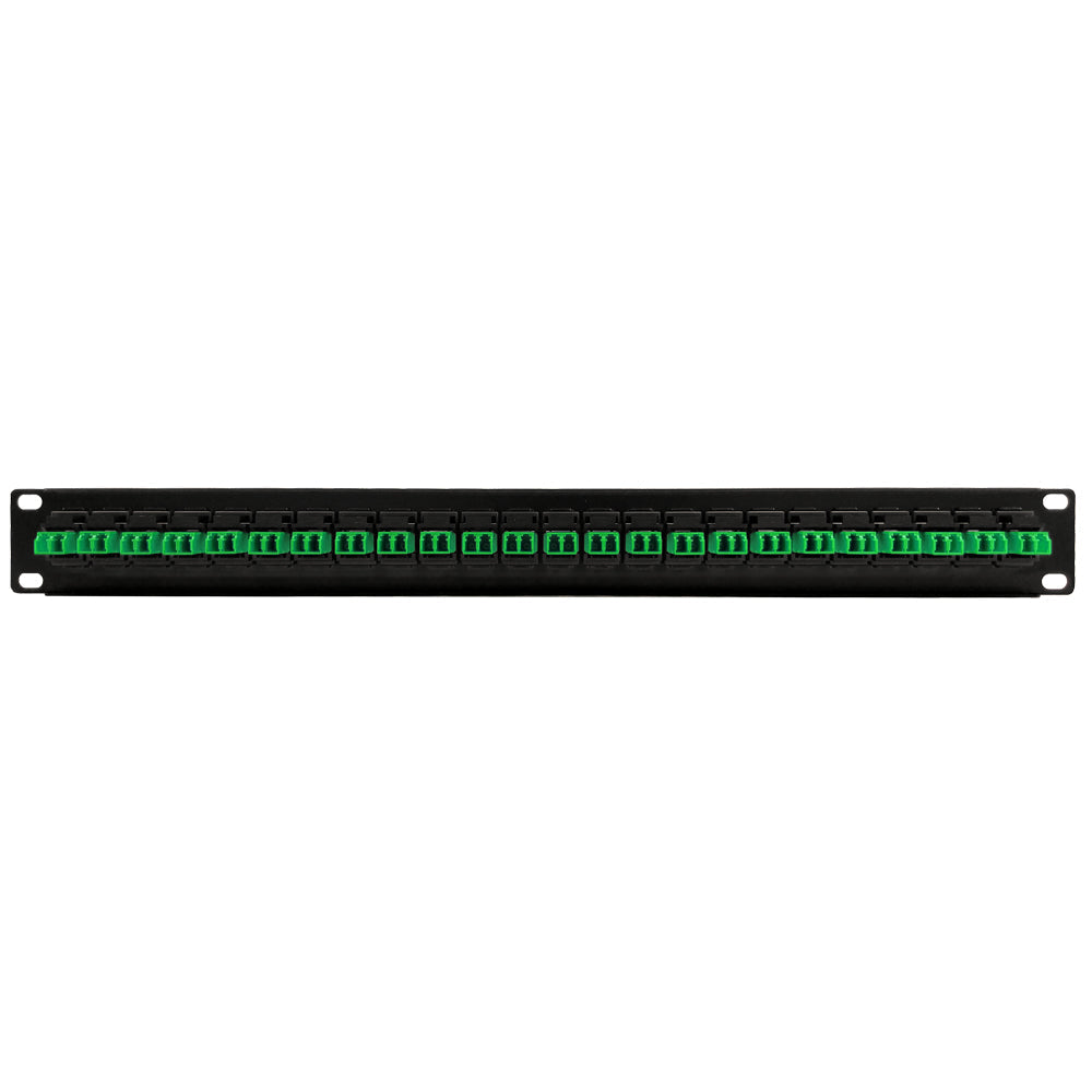 24 Port LC/LC APC Singlemode 9u Duplex Patch Panel - 19" Rackmount 1U – Generic – Fiber Optic Patch Panels (photo 2)
