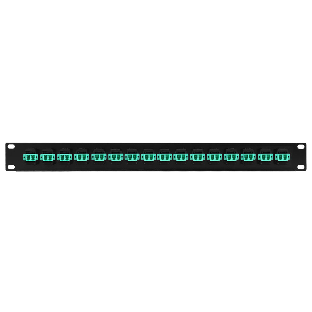 16 Port LC/LC Multimode 50u OM3/4 Duplex Patch Panel - 19" Rackmount 1U – Generic – Fiber Optic Patch Panels (photo 2)