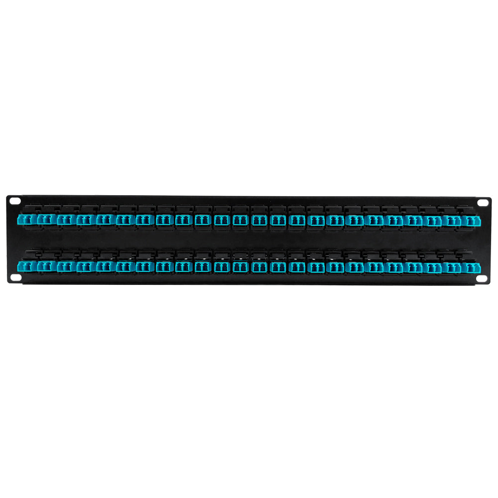 48 Port LC/LC Multimode 50u OM3/4 Duplex Patch Panel - 19" Rackmount 2U – Generic – Fiber Optic Patch Panels (photo 2)