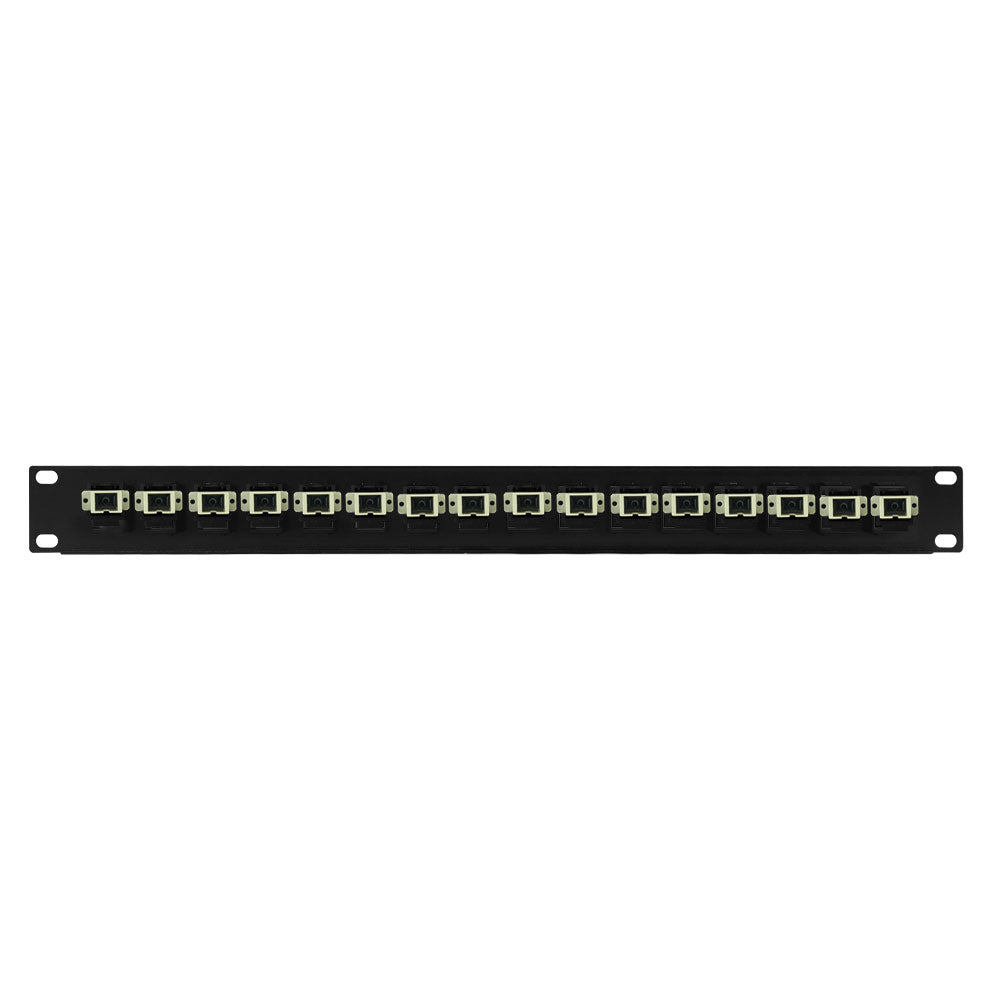 16 Port SC/SC Multimode 62.5u Simplex Patch Panel - 19" Rackmount 1U – Generic – Fiber Optic Patch Panels (photo 2)