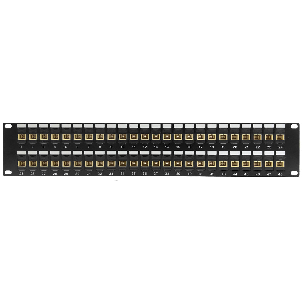 48 Port SC/SC Multimode 62.5u Simplex Patch Panel - 19" Rackmount 2U – Generic – Fiber Optic Patch Panels