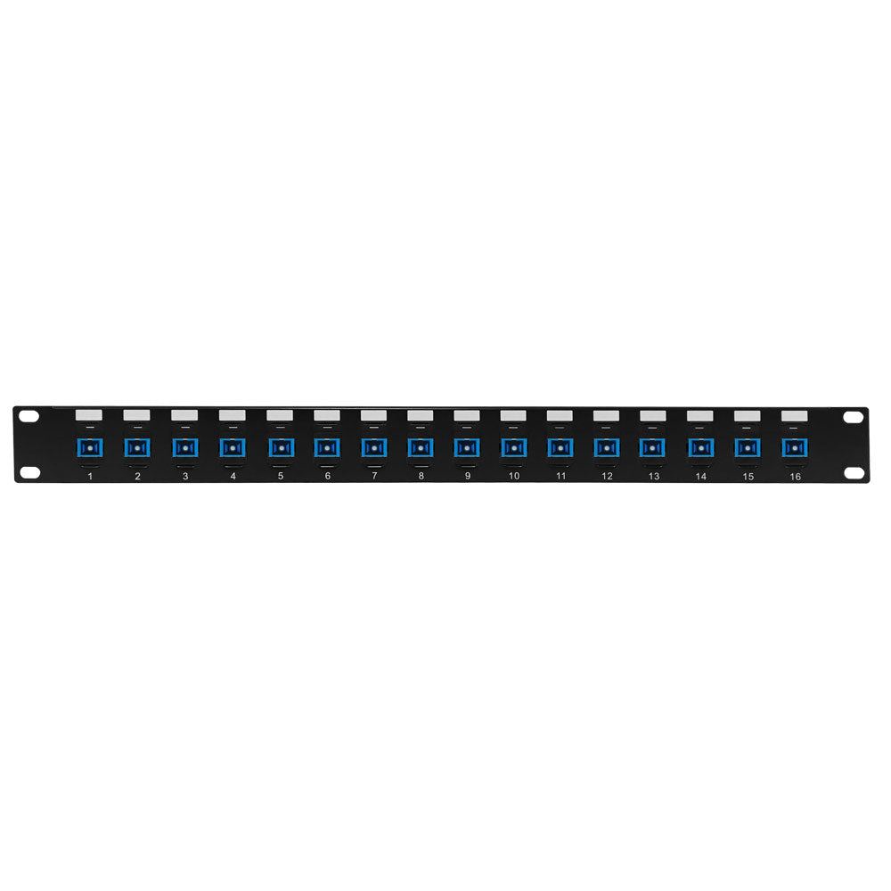 16 Port SC/SC Singlemode 9u Simplex Patch Panel - 19" Rackmount 1U – Generic – Fiber Optic Patch Panels