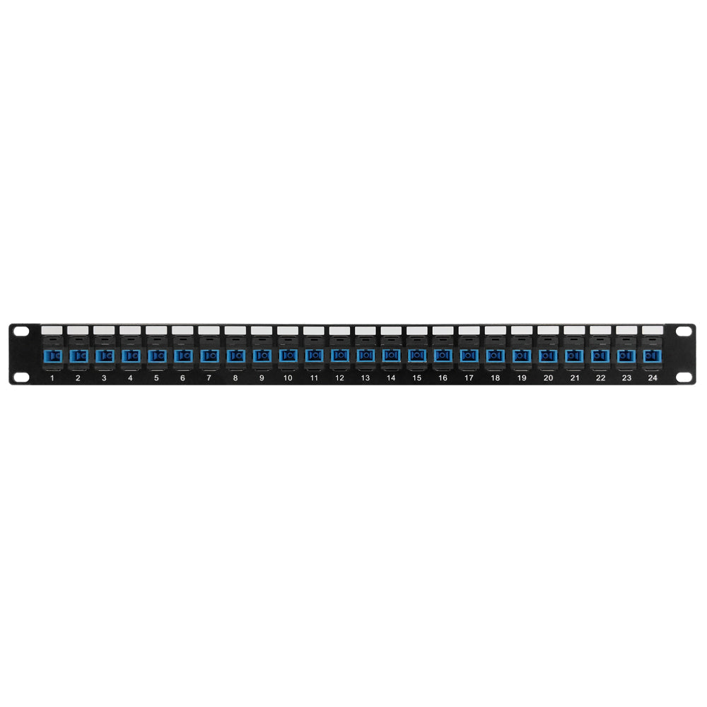 24 Port SC/SC Singlemode 9u Simplex Patch Panel - 19" Rackmount 1U – Generic – Fiber Optic Patch Panels