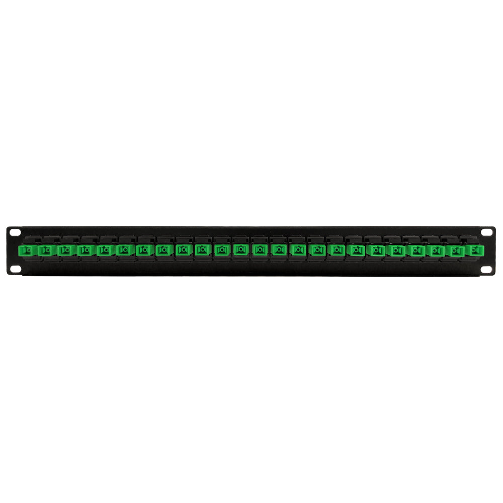 24 Port SC/SC APC Singlemode 9u Simplex Patch Panel - 19" Rackmount 1U – Generic – Fiber Optic Patch Panels (photo 2)