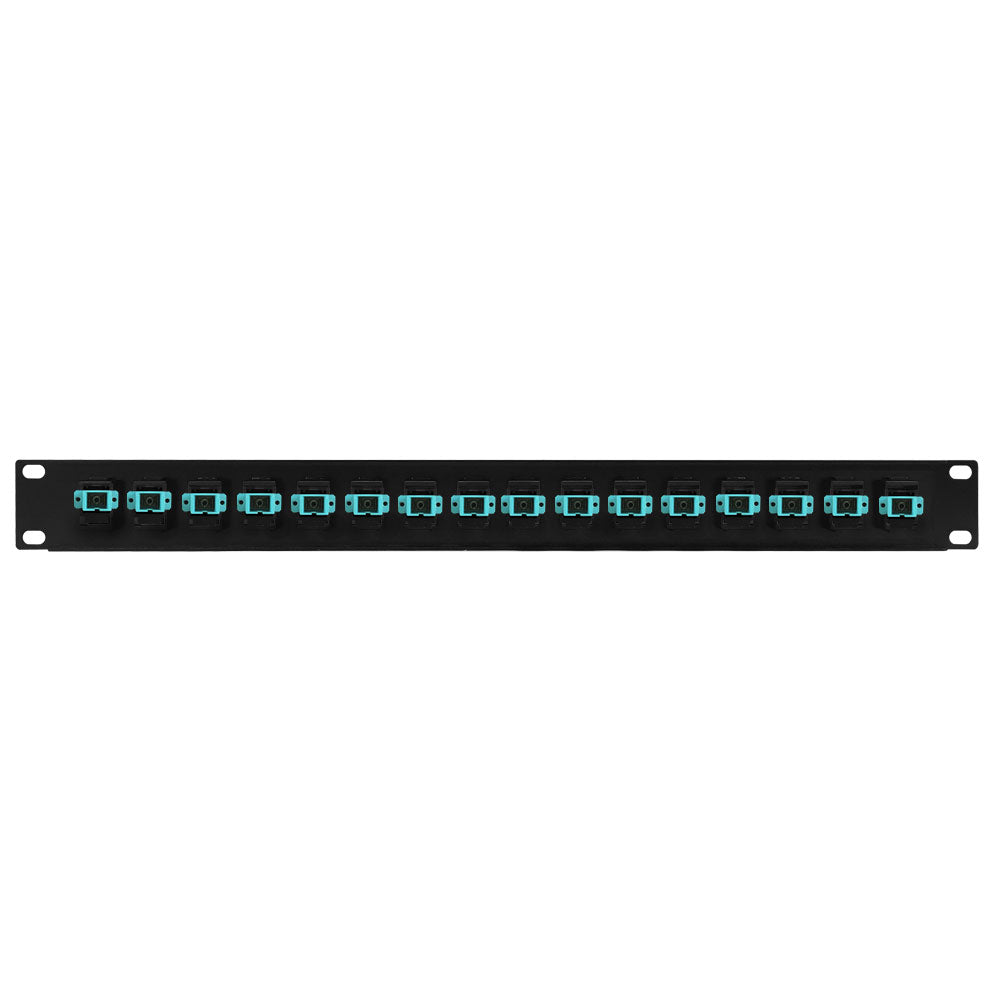 16 Port SC/SC Multimode 50u OM3/4 Simplex Patch Panel - 19" Rackmount 1U – Generic – Fiber Optic Patch Panels (photo 2)