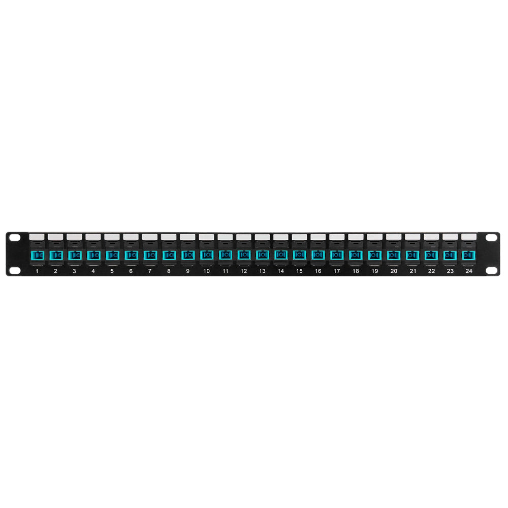 24 Port SC/SC Multimode 50u OM3/4 Simplex Patch Panel - 19" Rackmount 1U – Generic