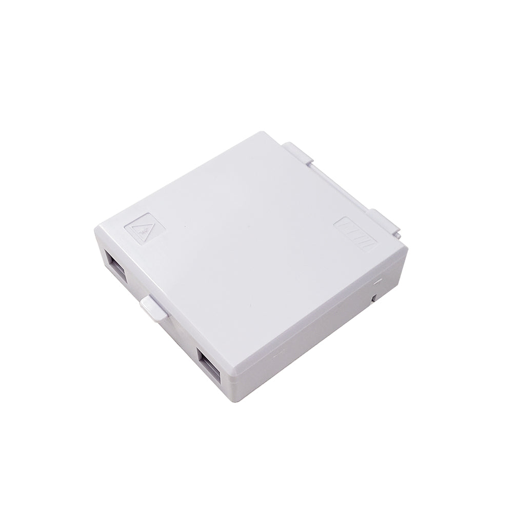 Indoor 2-port Wall Outlet Fiber Surface Mount Box - White – Generic