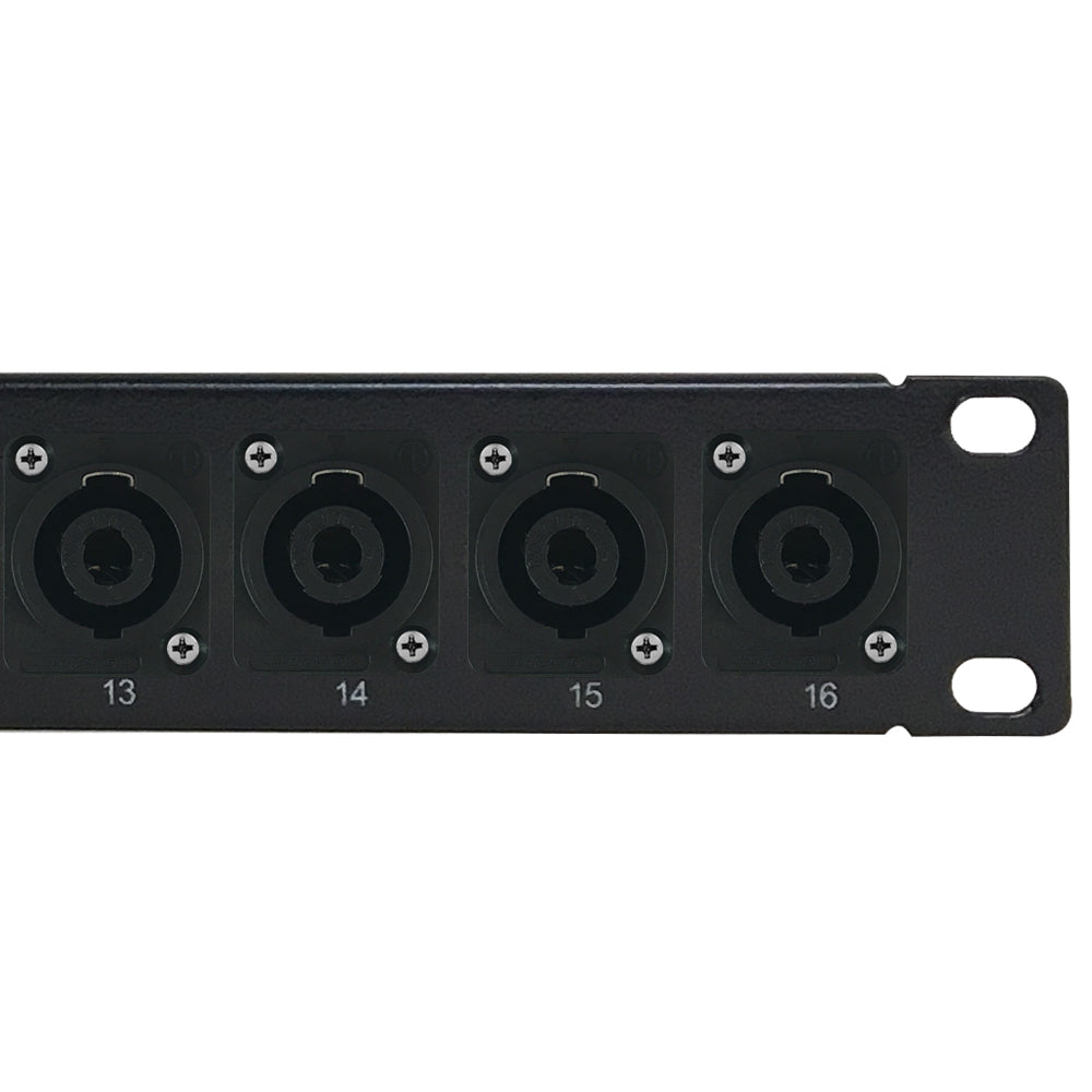 16-Port speakON patch panel, 19 inch rackmount 1U – Generic – Audio/Video Patch Panels (photo 2)