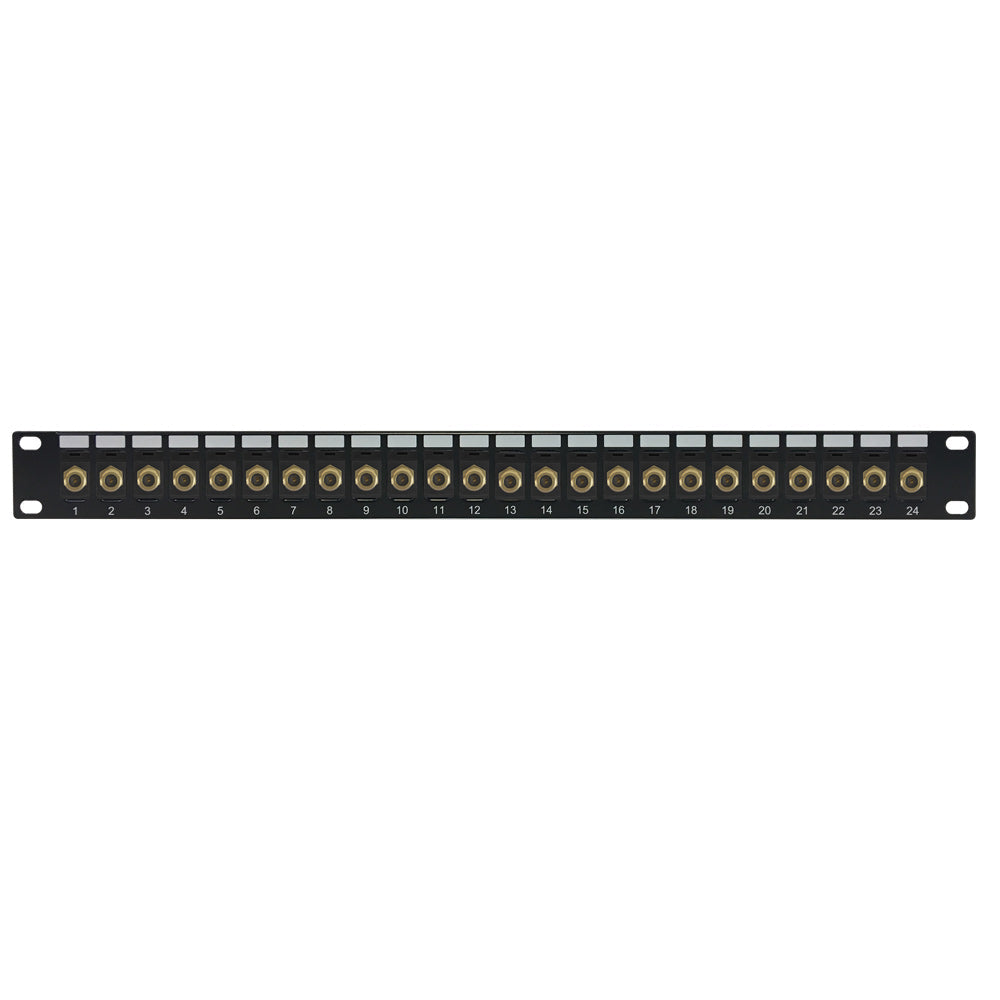 24-port F-Type Patch Panel, 19 inch Rackmount 1U – Generic