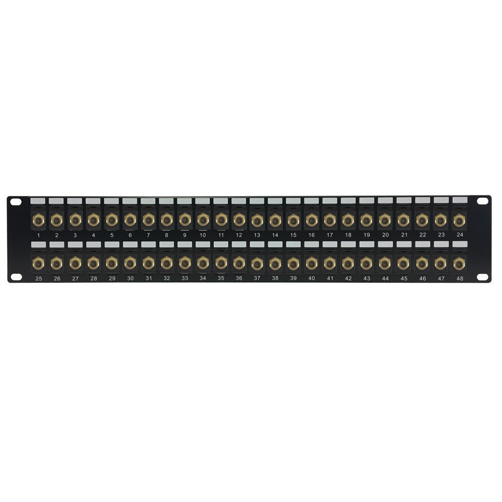48-port F-Type Patch Panel, 19 inch Rackmount 1U – Generic