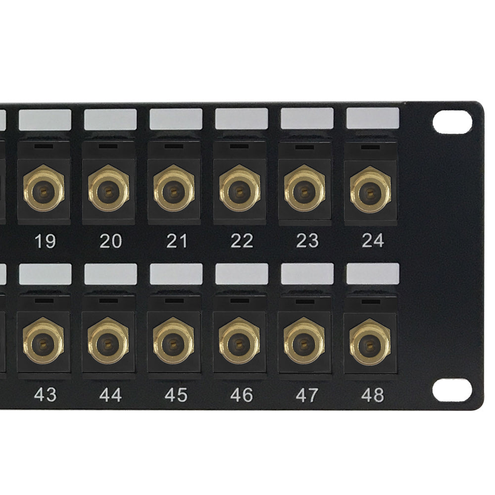 48-port F-Type Patch Panel, 19 inch Rackmount 1U – Generic – Audio/Video Patch Panels (photo 2)