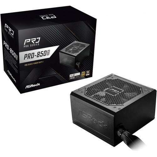 ASRock 850W 80+Gold Non-Modular PCIe5.1 ATX3.1 Power Supply (Retail Box)