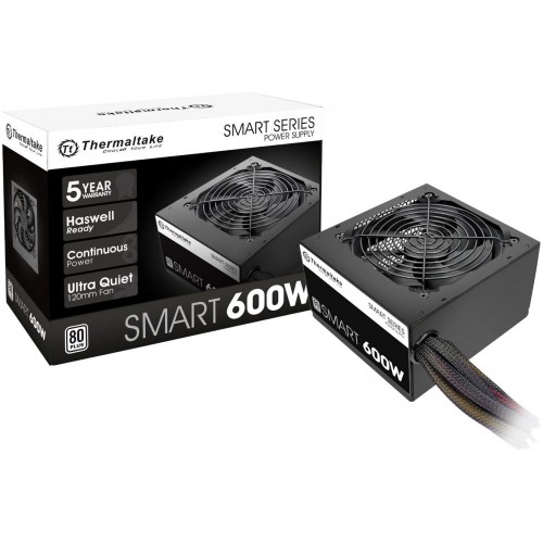 Thermaltake 600W 80+White Smart Non-Modular ATX Power Supply