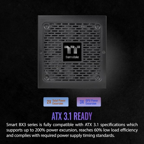 Thermaltake BX3 650W 80+Bronze Non-Modular ATX3.1 Power Supply (photo 2)